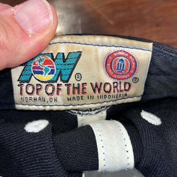 Vintage Old Duke Blue Devils made in USA Fitted Wool worn hat Cap retro style - Picture 6 of 6